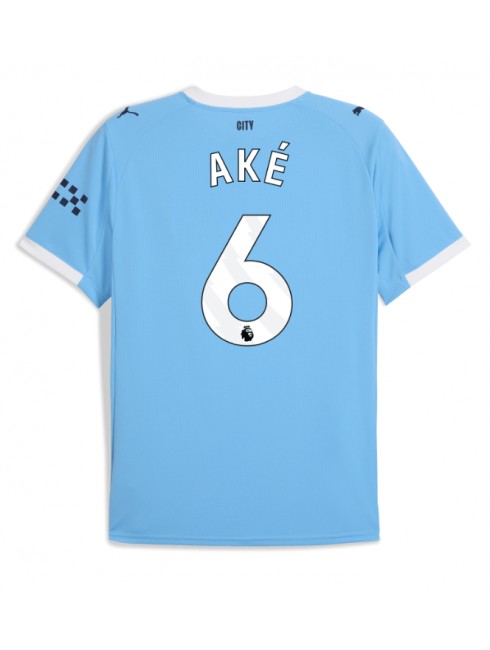 Manchester City Nathan Ake #6 Heimtrikot 2025-26 Kurzarm Manchester City Nathan Ake #6 Heimtrikot 2025-26 Kurzarm